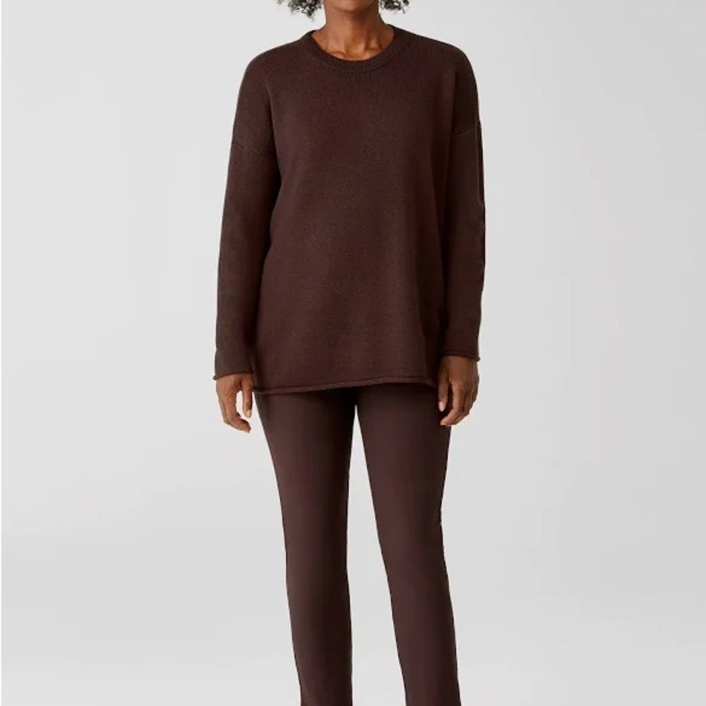 *EILEEN FISHER* Brown Slim Ankle Pants Size Medium